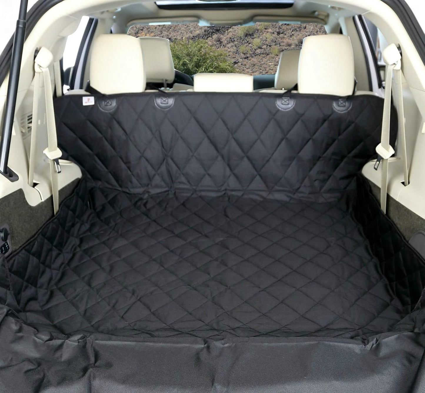 SUV Cargo Liner for Dogs – Dog Trunk Cover – Heavy-Duty, Waterproof Pet Seat Protector – Durable Cargo Liners for Dogs – Usa-Based Company - Small (Black)