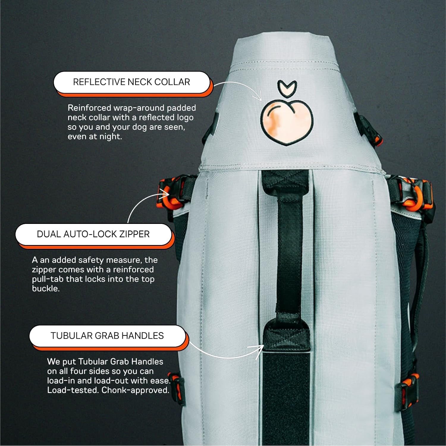 Maxine One Dog Backpack Carrier for Medium Dogs by  | Adjustable & Ergonomic Front Facing Dog Carrier Backpack | Built to Be Safer | Pet Backpack Carrier Featured in Wired Magazine - Black