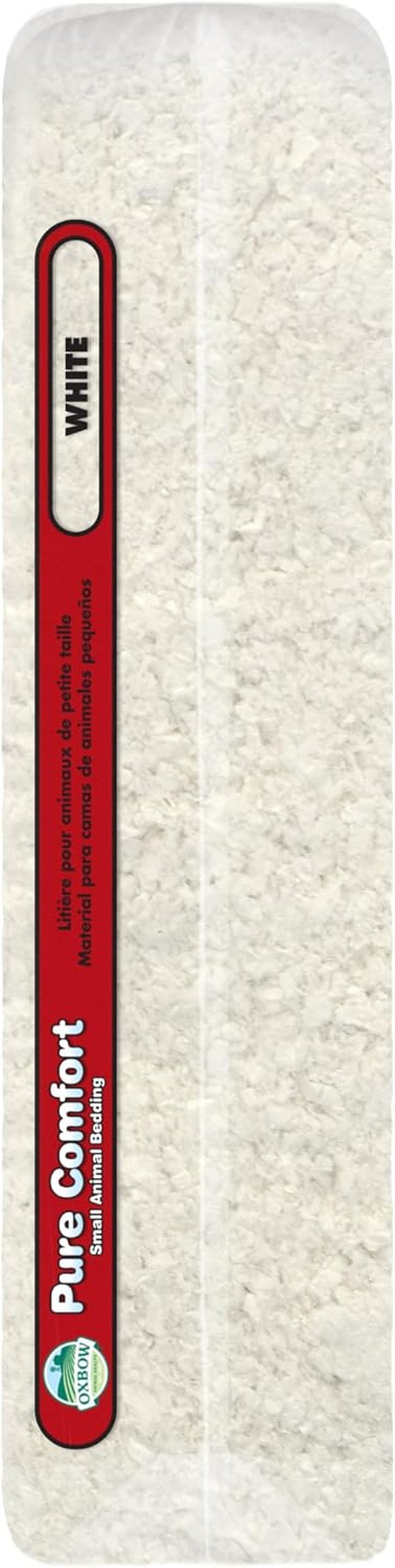 Pure Comfort Small Animal Bedding, Odor & Moisture Absorbent Litter for Bunny Litter Box, Low Dust Bedding for Guinea Pig Cage, White Paper, 36 Liter Bag