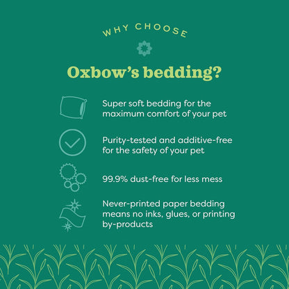 Pure Comfort Small Animal Bedding, Odor & Moisture Absorbent Litter for Bunny Litter Box, Low Dust Bedding for Guinea Pig Cage, White Paper, 36 Liter Bag